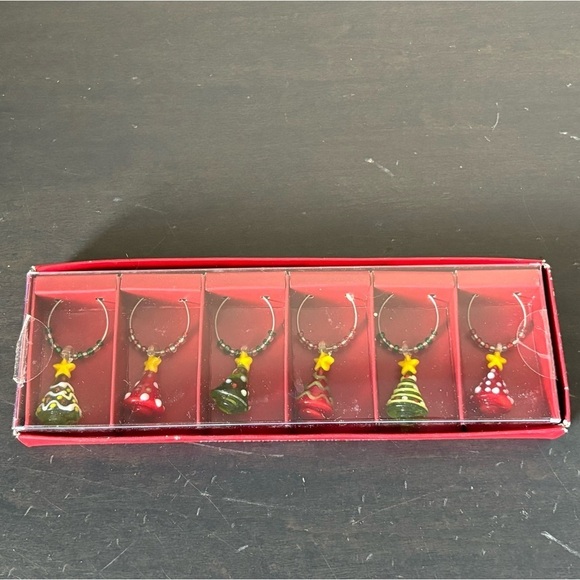 $5 ADD ON NEW Pier 1 Imports Christmas Themed Drink Charms - Picture 2 of 4